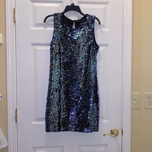 Crystal Doll Multicolor sequin dress L